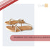 Womens Tan and Gold Gladiator Slingback Flat Sandals (PRE ORDER: 18-21 DAYS DISPATCH) by@Outfy